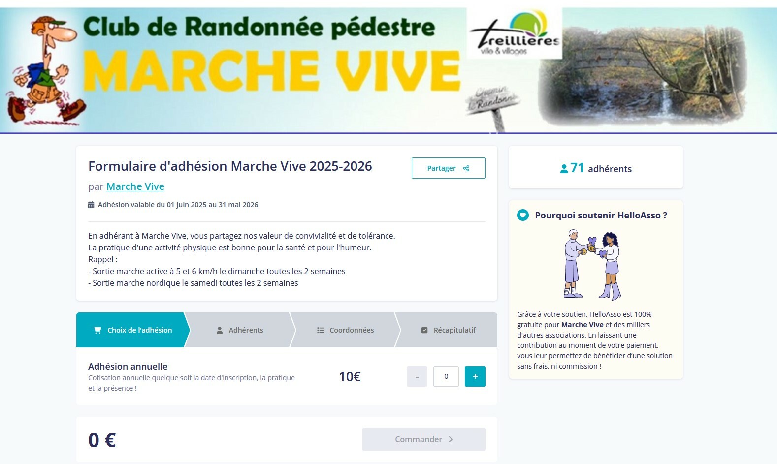 Adhésion saison 2025-226